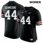 Women's Ohio State Buckeyes #44 Ben Schmiesing Black Nike NCAA College Football Jersey Classic JZG0244KA